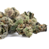 Dried Lemon OG Indoor Hemp Flower with Trichomes and Orange Pistils, Thca Flower Small